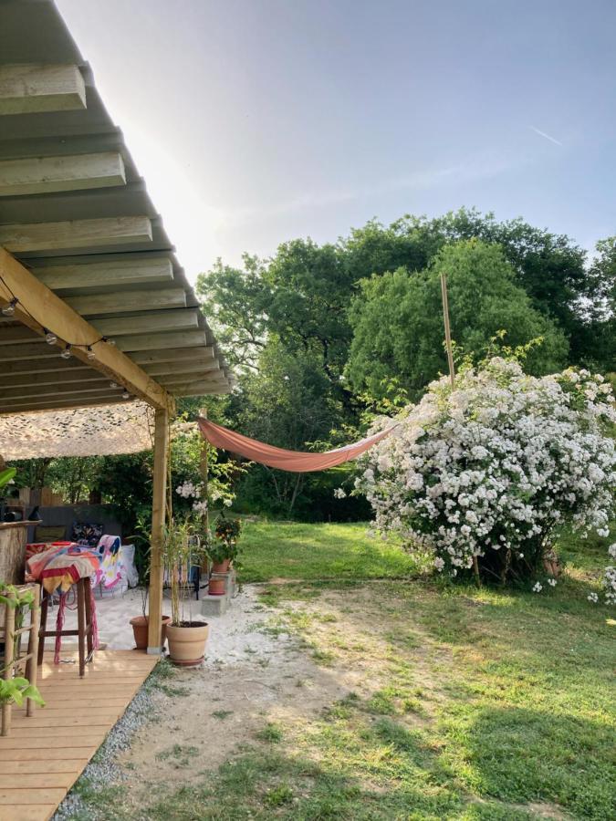 Tente Bivouac Option Bain Chauffee Au Bois Idrac-Respailles Exterior foto