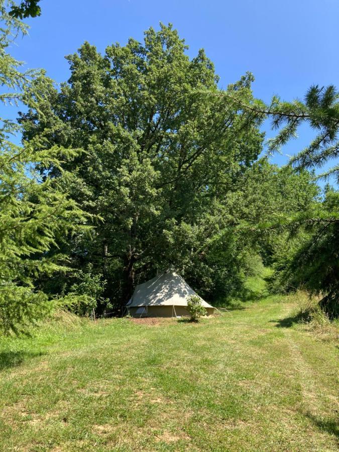 Tente Bivouac Option Bain Chauffee Au Bois Idrac-Respailles Exterior foto