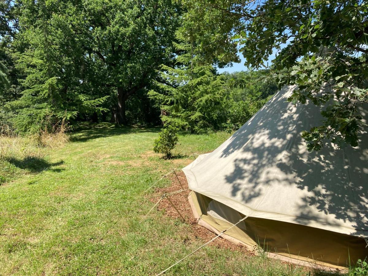 Tente Bivouac Option Bain Chauffee Au Bois Idrac-Respailles Exterior foto
