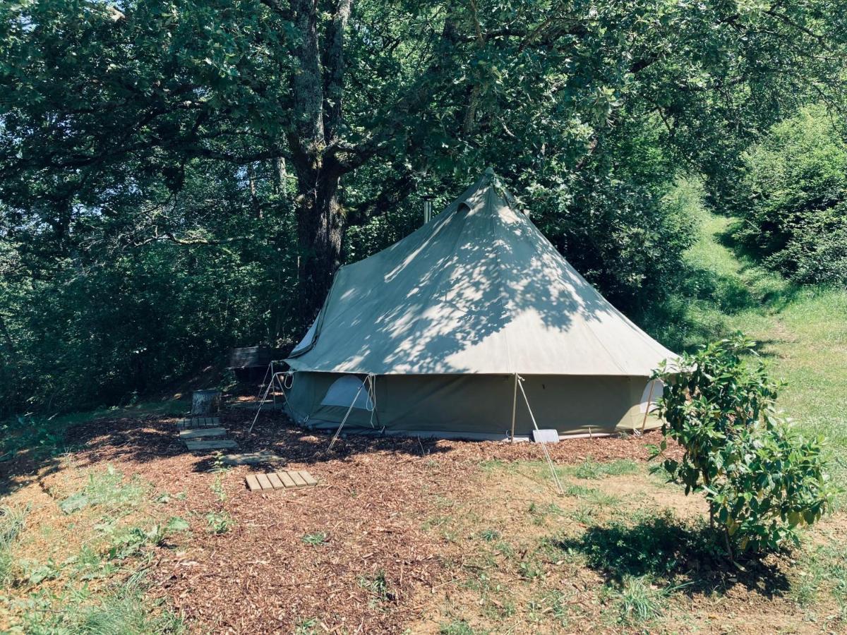 Tente Bivouac Option Bain Chauffee Au Bois Idrac-Respailles Exterior foto