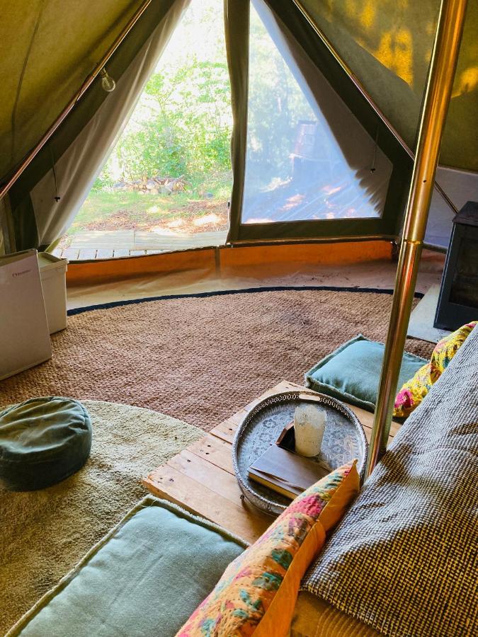 Tente Bivouac Option Bain Chauffee Au Bois Idrac-Respailles Exterior foto